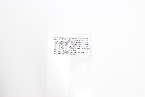 Suéter Ermanno Scervino Gris Estampado de Lana Largo Cuello Redondo Top IT44/US M PRECIO DE VENTA SUGERIDO POR EL FABRICANTE $630 - Imagen 8 de 9