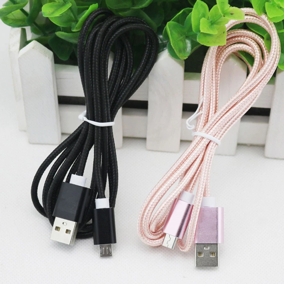 Cable Micro USB Cable Trenzado Cargador Rápido Cable de Datos para Sony Xperia Z5 Z3 Z2 Z1 Foto 2 de 4