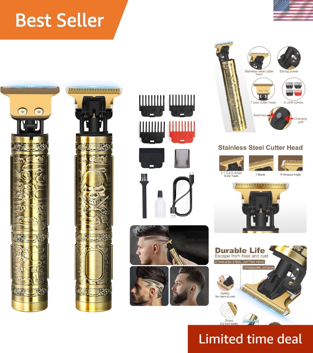 Ultimate Portable Beard Trimmer with 3-Hour Runtime and Adju