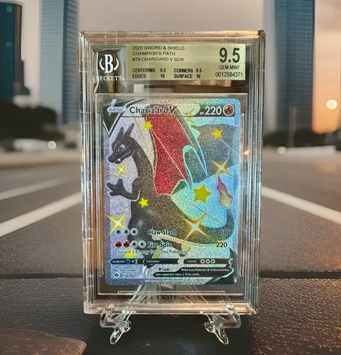2020 Pokémon SWSH Champion’s Path Charizard V Shiny Secret Rare #079 BGS 9.5