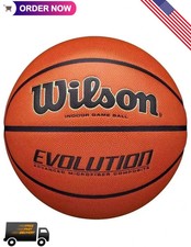 WILSON Men's Evolution Game Basketball Official Size 29.5" - Free Delivery