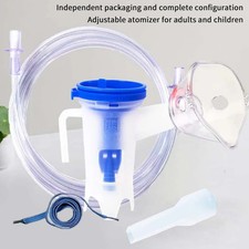 Nebulization Mask Set - Adult Kids Mouthpiece Tubing for Compressor Machine-