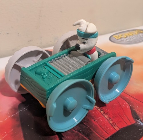 Disney 101 Dalmatians Flip Car #6 Dumpling Pig McDonalds giocattolo 1998 retrò vintage - Foto 2 di 6