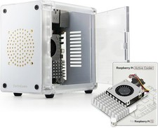 Mini PC Case for Raspberry Pi 5   Side Door Access with Official Active Cooler I