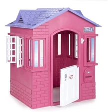 Little Tikes Cape Cottage House, Pink - Pretend Playhouse with Working Doors.