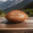 Ricky Williams Signed NFL Football Beckett COA “Smoke Weed Everyday” Autograph