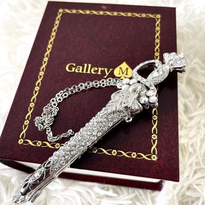 Gallery M Merchant Of Venice Sword Shape Silver Rhinestone Ballpoint Pen
