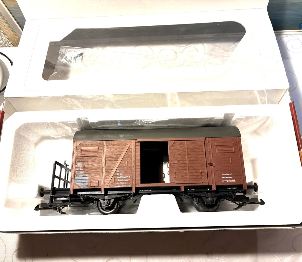 PIKO 1:22.5 Gedeckter Güterwagen der DB, Ep. IV - Spur G (37960) - Bild 4 von 4