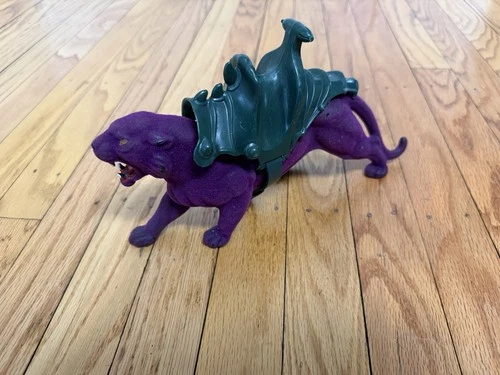 Vtg 1982 MOTU Masters Of Universe PANTHOR w/ Saddle & Strap He-Man Figure