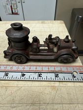 A.C. Williams Cast Iron Fire Pumper Truck 5" long 1920's Original