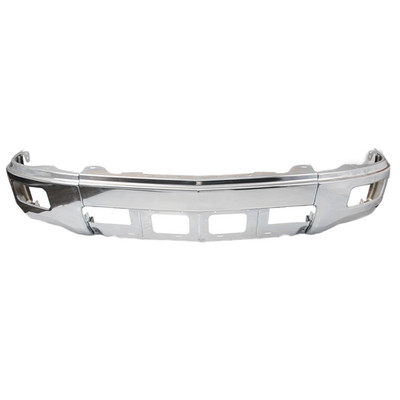 Front Chrome Bumper Face Bar Fits 14-15 Chevrolet Silverado 1500 w/ Fogs Hole