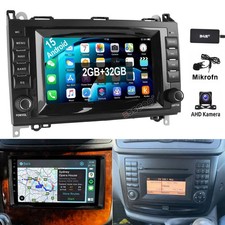 DAB+ CarPlay Android 15 Für Mercedes-Benz Vito Viano W639 2006-14 Autoradio GPS