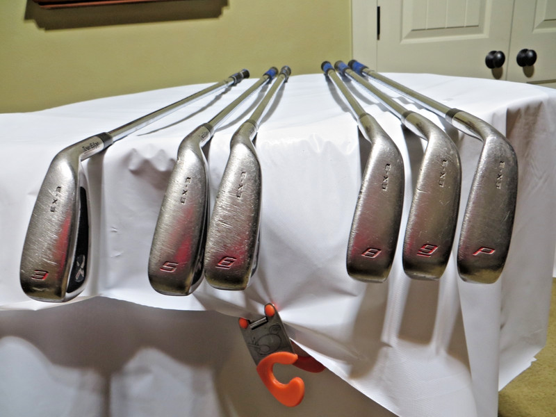 Tour Edge Exotics EX-3 PARTIAL SET  3, ,5,6, ,8,9,PW (6 CLUBS) NS.PRO 950GH STF