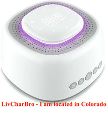 Sound Machine White Noise Machine 50 Soothing Sounds 10-Color Night Light