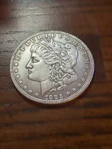 1885-CC MORGAN SILVER DOLLAR LOOKS VF! BETTER DATE COIN! NICE EYE APPEAL! RARE**