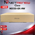 NEW Cisco Meraki MS130-8X-HW  Managed Switch 8-Port Gigabit PoE+ UNCLAIMED