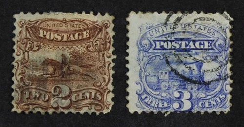 CKStamps: US Stamps Collection Scott#113 114 Pictorial Used CV$102.50