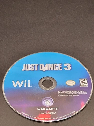 Just Dance 3 - Nintendo Wii - Authentic - Loose Disc - NTSC/US