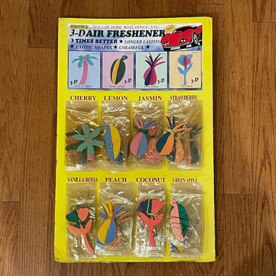 Vintage New Old Stock EXOTICA 3-D Air Freshener Display (45 Pack) 90 s USA RARE!