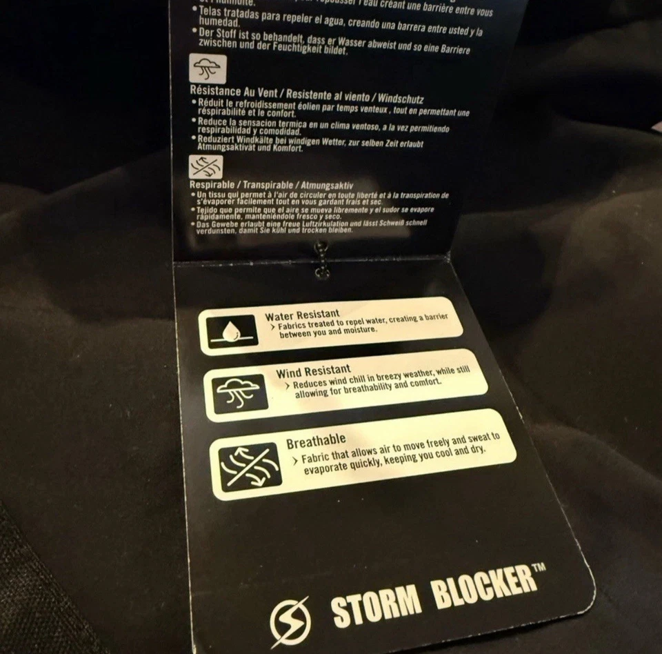 Caterpillar Men’s Grid Fleece Bonded Softshell Jacket, black Mens size 2XL. NWT - Image 4 of 4