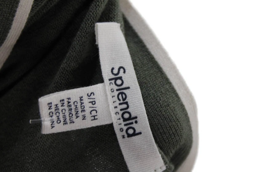 Cárdigan suéter verde Splendid para mujer talla S Foto 4 de 4