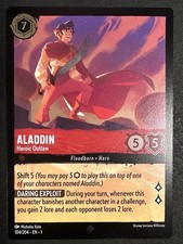 Aladdin - Heroic Outlaw 104/204 Super Rare The First Chapter Lorcana Near Mint