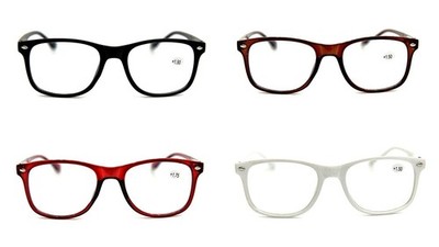 Bifokal Unisex stylische Federscharnier klassische Lesebrille in 4 Farben DX3
