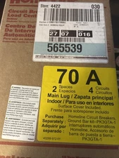 Square D HOM24L70 SCP 70-Amp 2-Space 4-Circuit Main Lugs Load Center