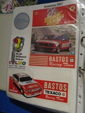 LOT 4 AUTOCOLLANTS SPORT AUTO ROVER BASTOS+BMW 83 BELGIQUE+RAID DAKAR !!!NEUFS!!