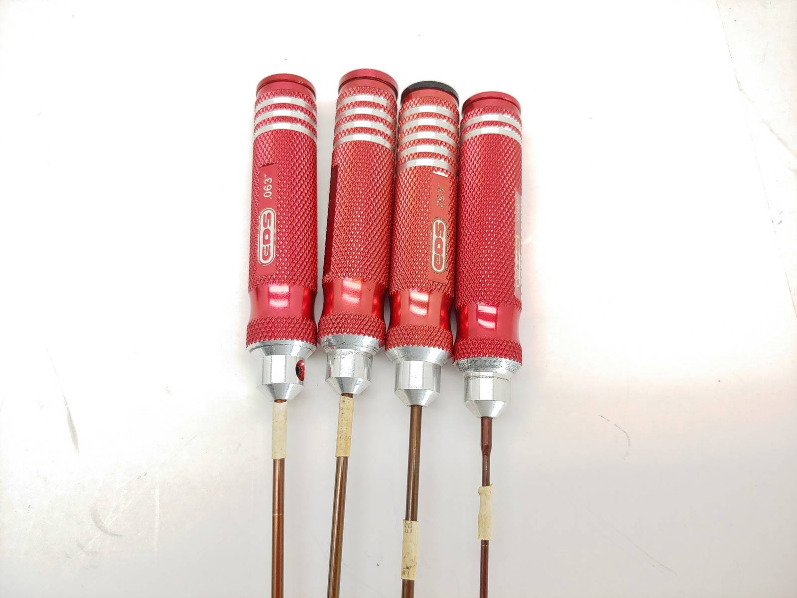 EDS RC Metric & Standard Hex Drivers Aluminum RC Tools Set w/ Protek Case Used