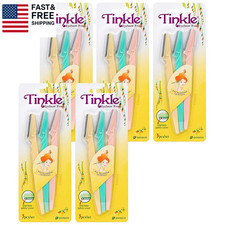 Tinkle Dermaplaning Tool 15Ct, Dermaplane Razor for Women, Safe and Easy Peach F