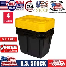 Greenmade 12 Gallon Storage Bin, Pack Of 4 Totes - New in Box! - Free shipping🚚