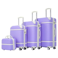 Hardshell Luggage Sets, Purple As Shown, One Size