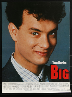 BIG Original French Petite Movie Poster 1988 Tom Hanks Penny Marshall