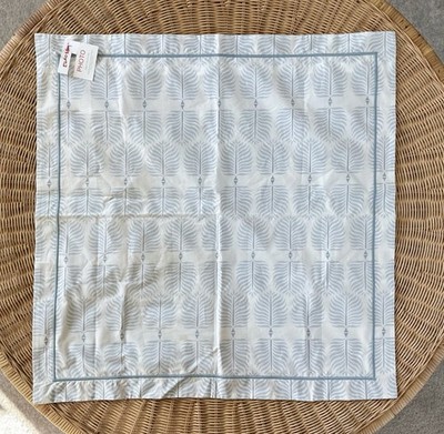 Serena & Lily Granada Percale Euro Pillow Sham (Photo Sample)-Coastal Blue/Sky