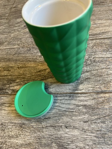 Starbucks Green Studded Ceramic 12 oz Tumbler NWOT Mug Travel Cup Gift Fall 2024 - Picture 5 of 10