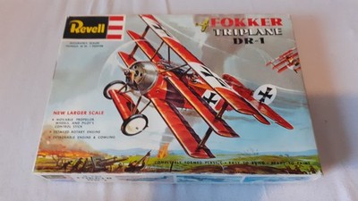 Revell H-292 , Fokker Triplane DR-1  , Werner Voss , 1/28 , Neu , OVP , 1967