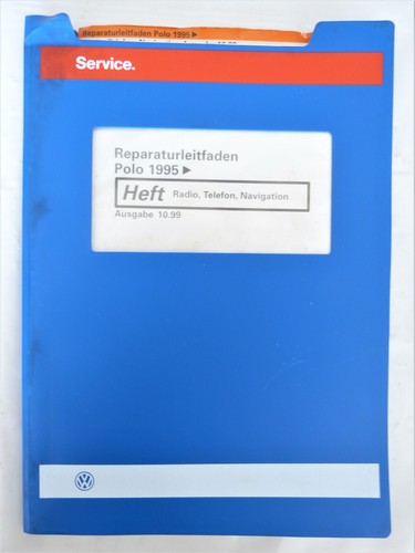 Auflösung.Oldtimer-Werkstatt.VW/Audi Reparaturleitfaden Polo 1995-Radio,Telefon.