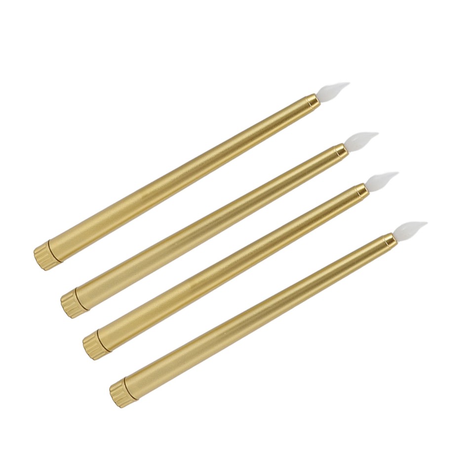 4 Pcs LED Candles Smoke Flameless Safe Environmentally Friendly Warm