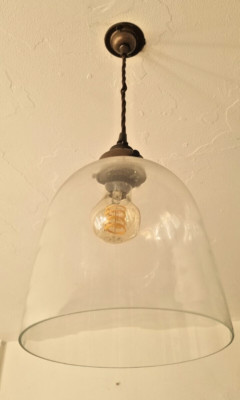 Heels Glas Glockenlampe Beleuchtung Deckenschirm