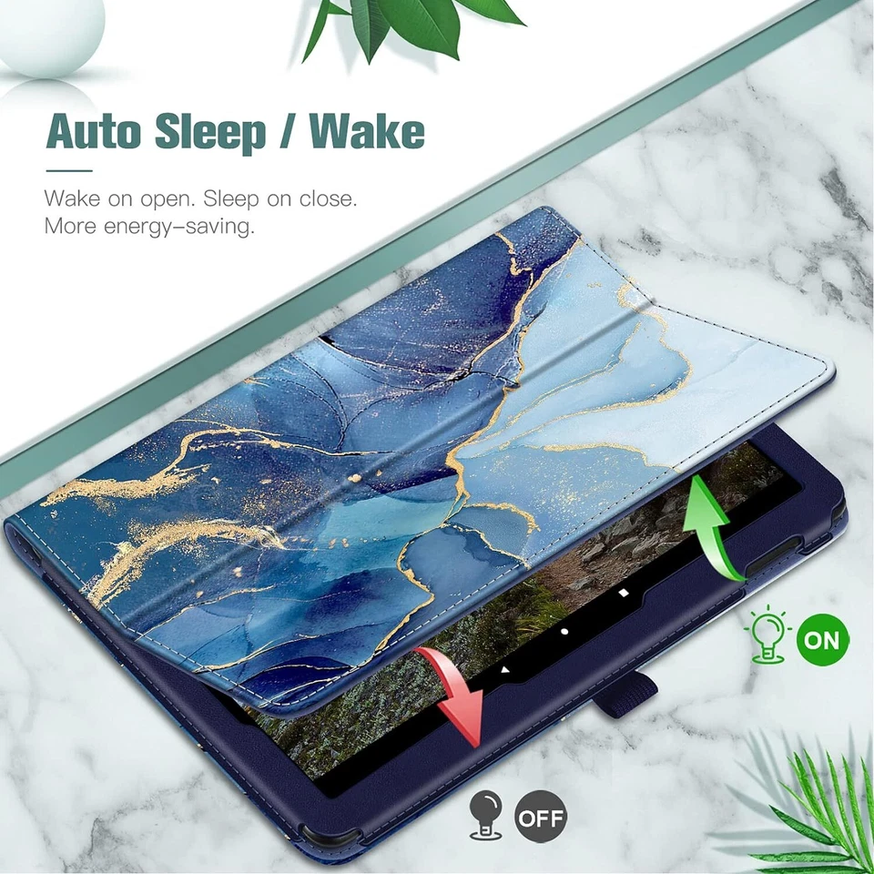 Funda tipo folio para Amazon Fire HD 10 13º 2023/11º 2021 cubierta delgada con soporte Foto 3 de 4