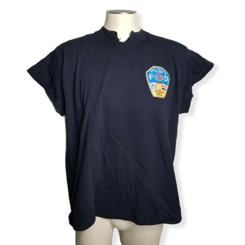 Vintage Mens Abu Ghraib Fire Rescue Prison T Shirt Double Sided Distressed - 第 2/6 張圖片