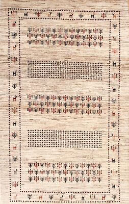 Hand-knotted Rug (Carpet) 3'6x5'10, Gabeh mint condition