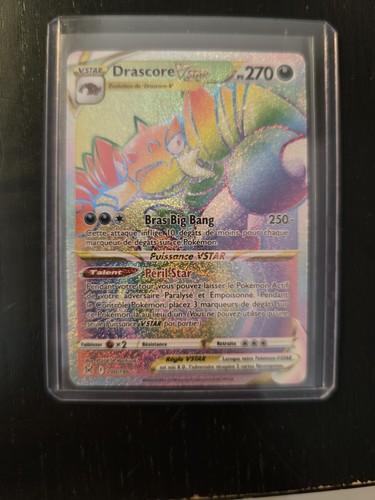 Carte Pokémon Drascore VSTAR Rainbow 200/196 EB11 Origine Perdue FR