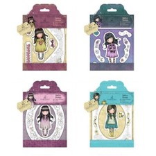 GORJUSS VINTAGE ROSE-Docrafts Santoro Girl Cling Rubber Stamp-Stamping Craft