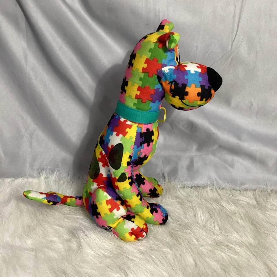 Scooby-Doo 2019 Autism Awareness 12” pieza de rompecabezas de peluche Toy Factory 89 Foto 2 de 4