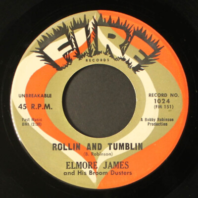 Elmore James: Rollin' Und Tumblin' / Ich Mach Mir Sorgen FIRE 7'' Single 45 U/min