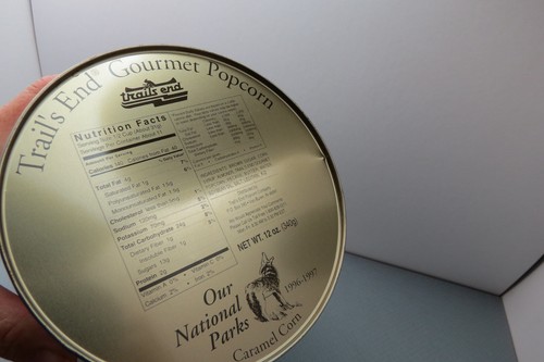 Trail's End Yellowstone Popcorn Tin 1997 / Stash Box / Catch-All Photo Decor - Picture 4 of 6