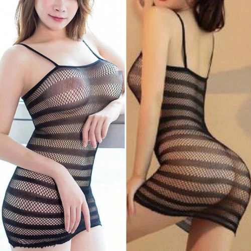 Sexy Damen-Dessous ausgehöhlt Nachtwäsche Nachtwäsche Babydoll Unterwäsche Negligee - Bild 3 von 11