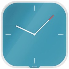Image of Leitz Silent Wall Clock Glass w/ Dry Erase Marker Cosy Office Wall Hanging